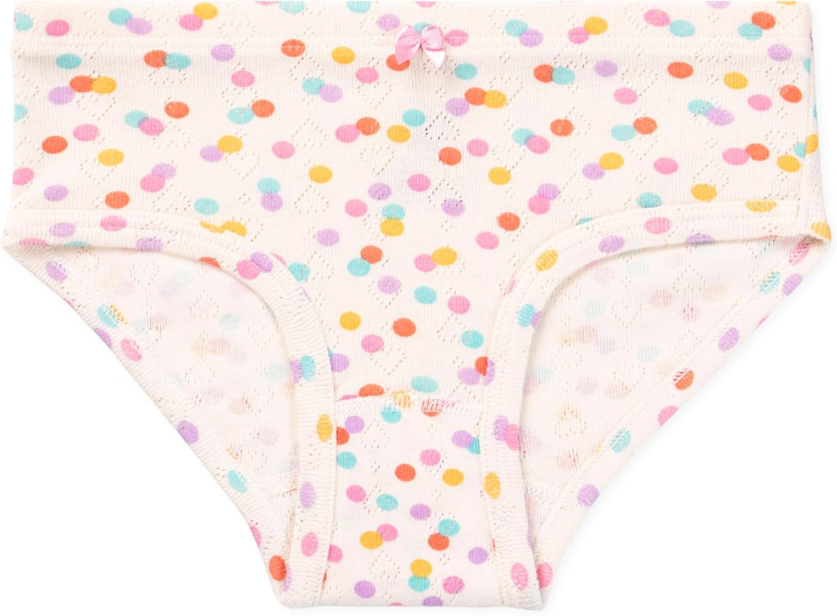 Lucky & Me Erica Girls Bikini 100% Organic Cotton Children's Underwear 6 Pack