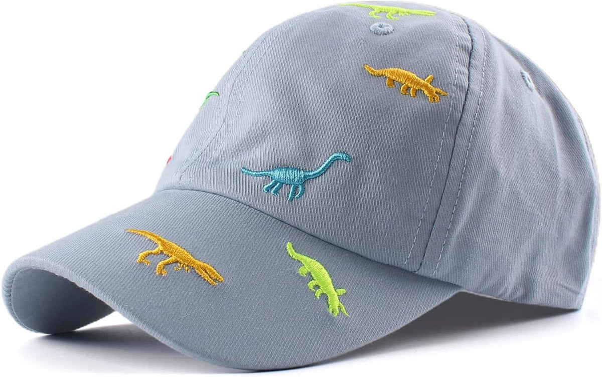 JANGANNSA Dinosaur Boys Girls Caps Embroidery Baby Baseball Caps Cotton Infant Toddler Kids Hat