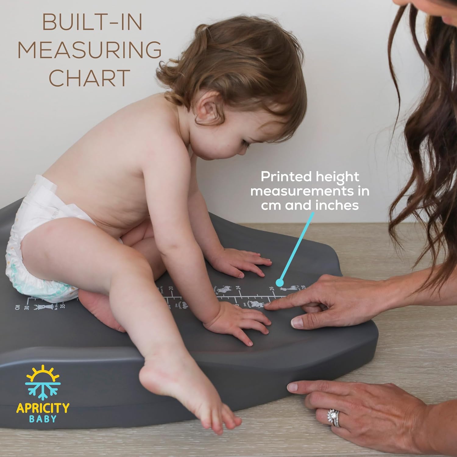 Apricity Baby Changing Pod- Grey - Waterproof Non-Slip Changing Pad Easy-to-Clean Diaper Changing