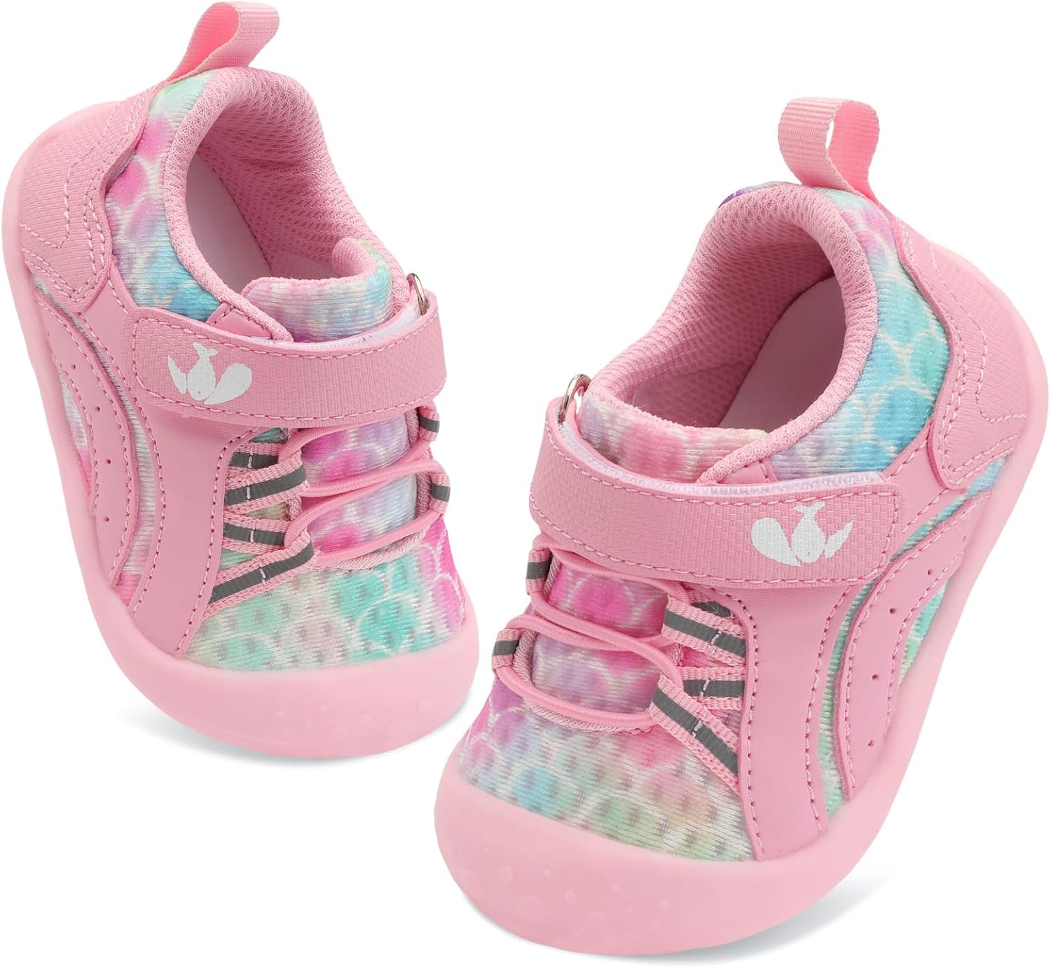 FEETCITY Wide Baby Shoes Boys Girls Baby Barefoot Shoes Breathable Infant Walking Shoe Crib Sock