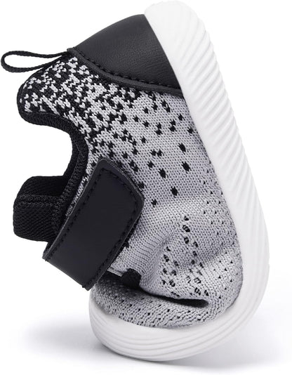 MORENDL Toddler Sneakers Baby Boys & Girls Barefoot Shoes Lightweight Breathable Walking Running