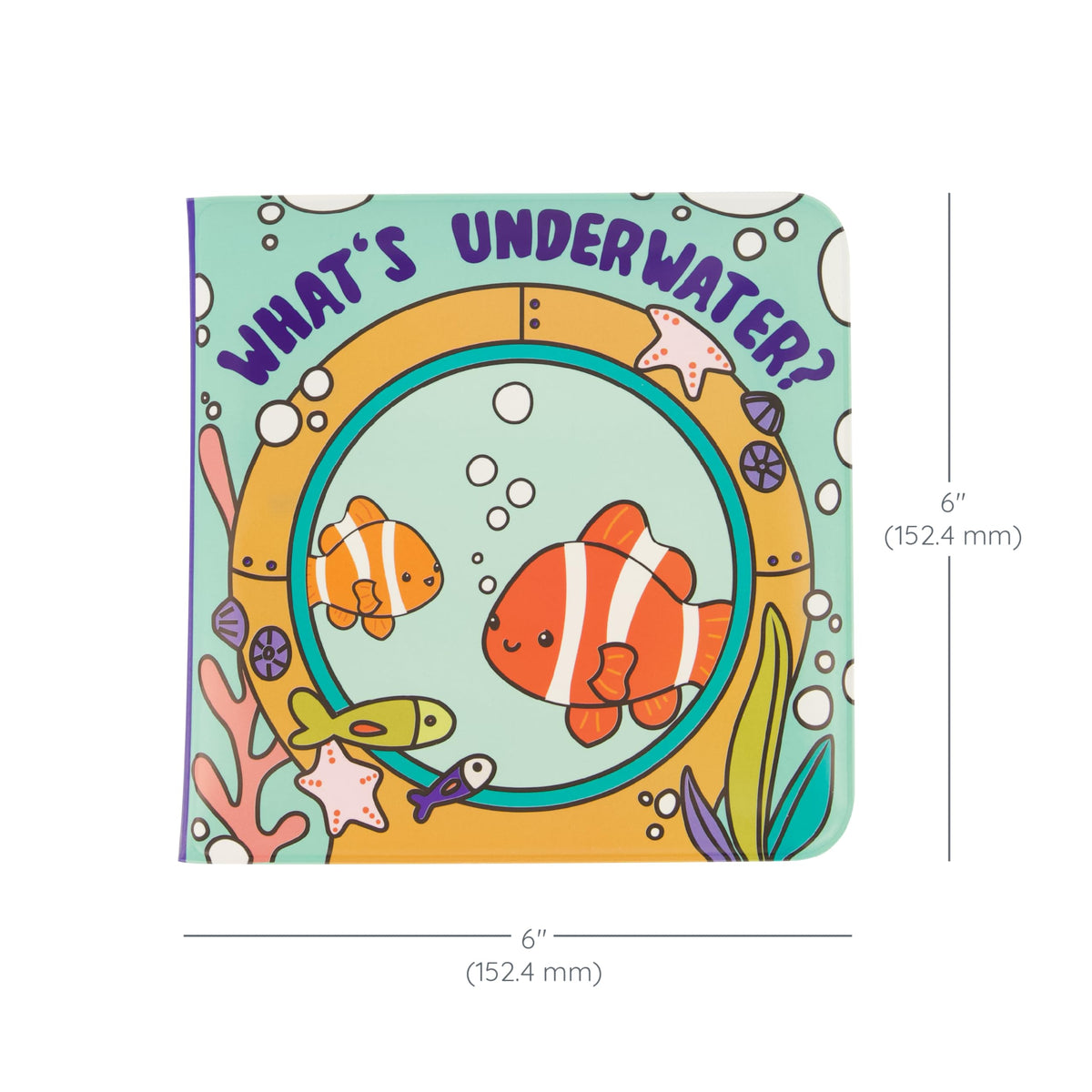 Infantino Bath Book Reusable Color Reveal Ocean Theme