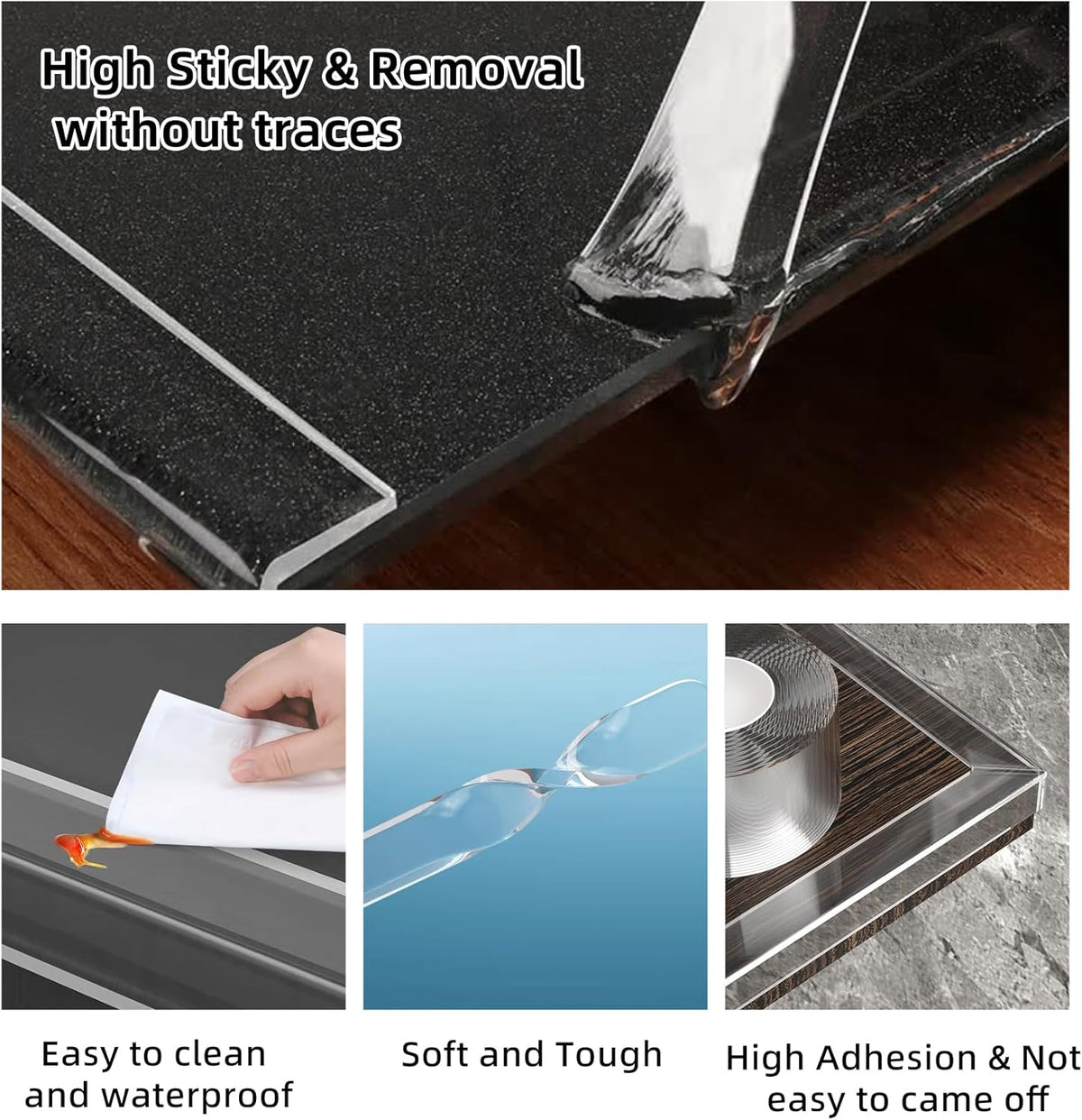 Edge Corner Protector Baby Proofing,Soft Clear Furniture Table Corner Guard & Edge Safety Cabinet
