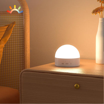 Kintion Portable Night Light, Dimmable 8 Color Lighting, 1800mAh Battery Rechargeable, Small LED