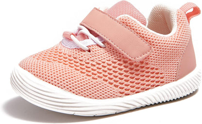 Newsonet Baby Shoes Boys Girls First Walking Breathable Non Slip Walker Sneakers Soft Sole 6 9 12