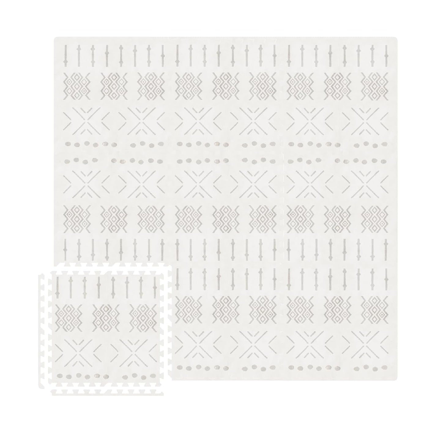 MOON WALKERS Stylish Boho Baby Play Mats for Floor,(6x6ft) Play Mat for Babies and Toddlers