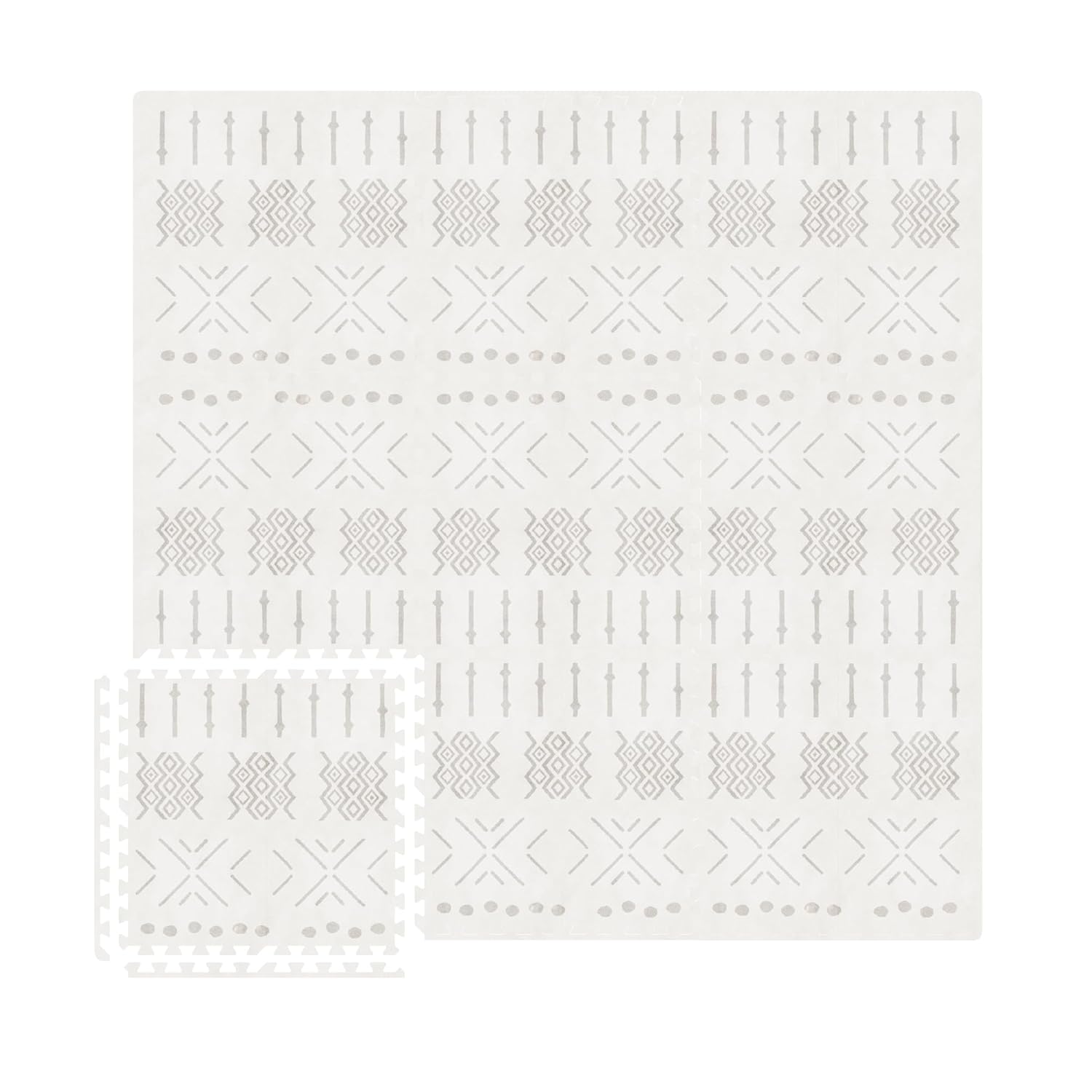 MOON WALKERS Stylish Boho Baby Play Mats for Floor,(6x6ft) Play Mat for Babies and Toddlers