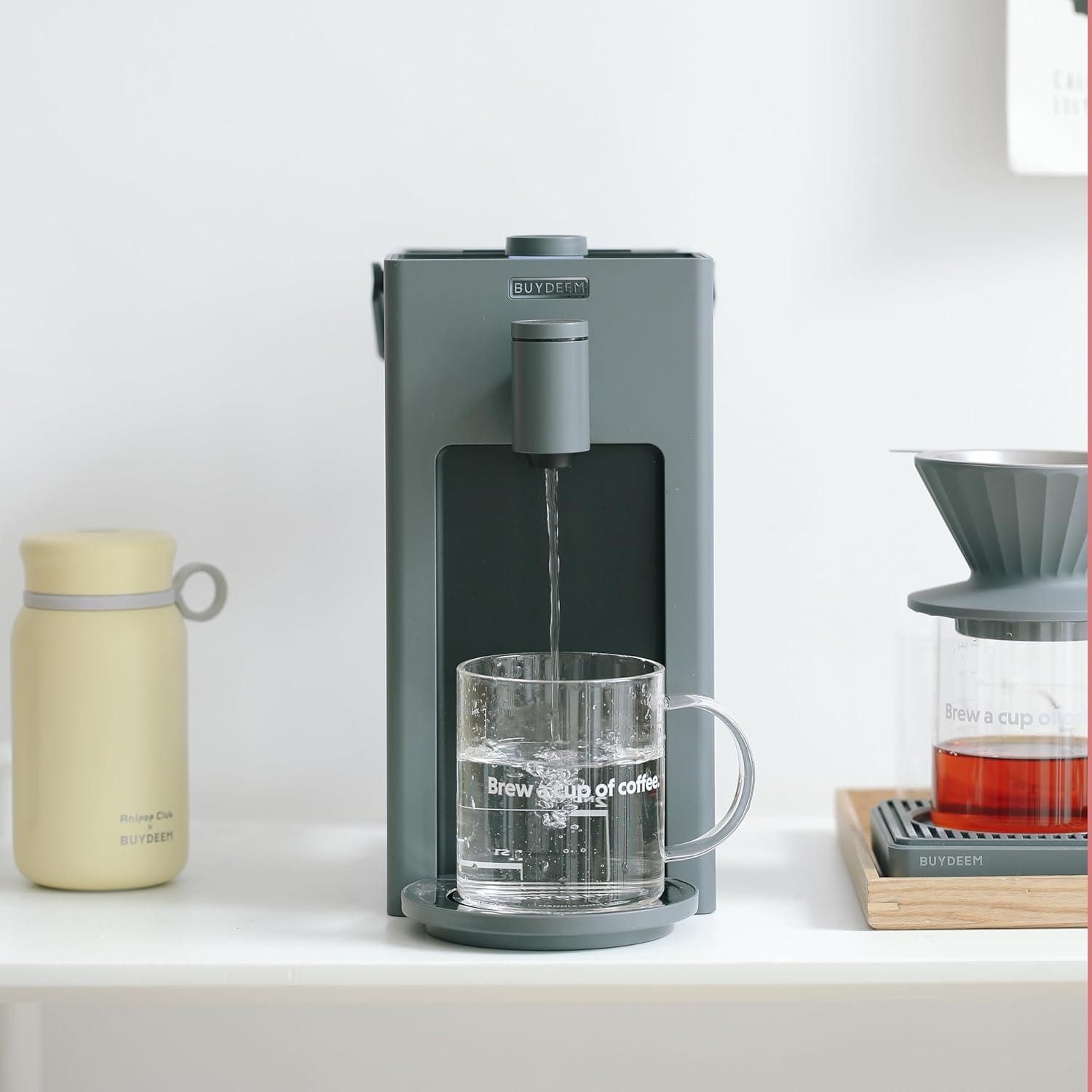 BUYDEEM S9023 Instant Hot Water Dispenser, Countertop Water Boiler & Warmer for Tea, Coffee and