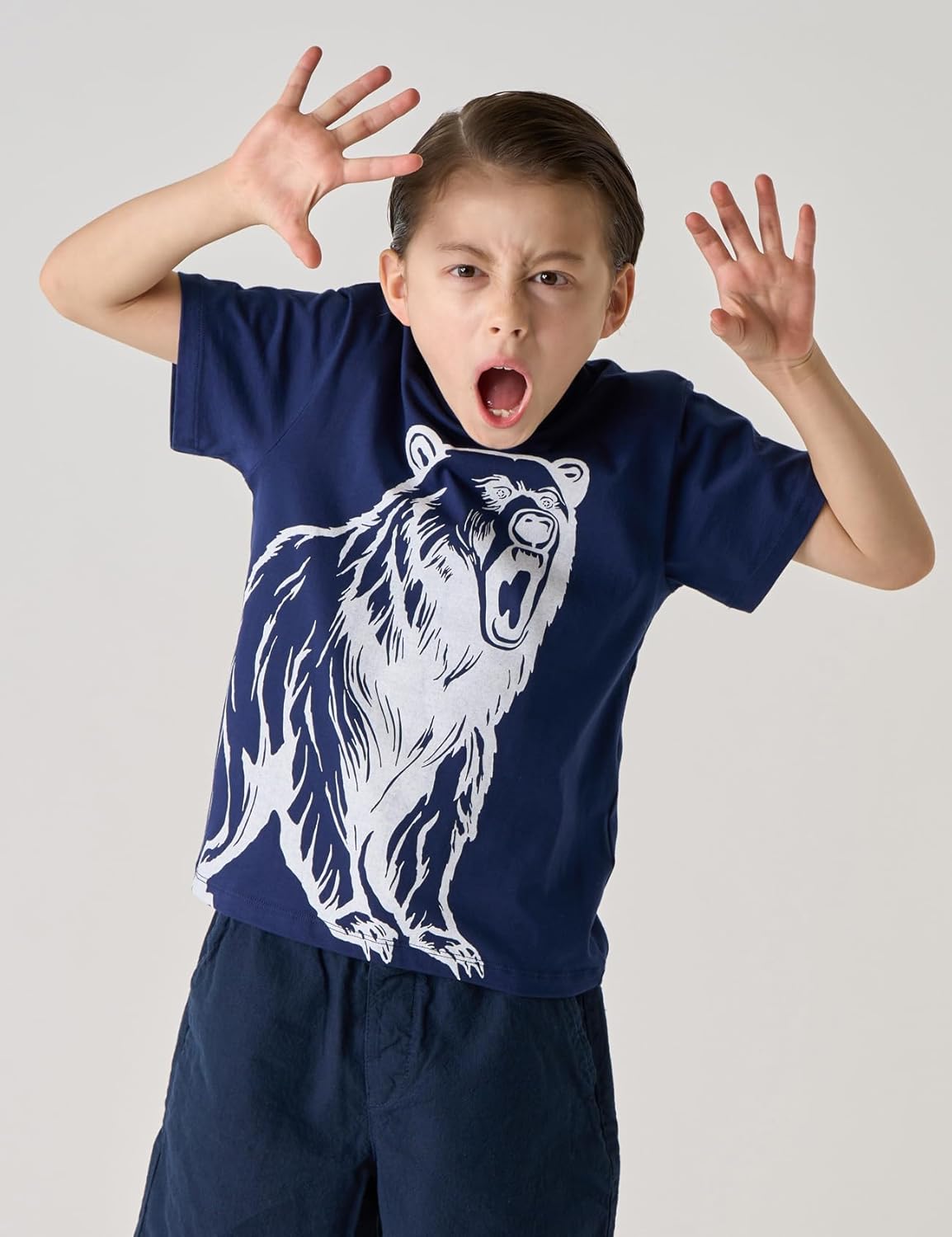 LAPASA Kids T-Shirts Short Sleeve (4 Pack) 100% Cotton Plain Top Tees Boy & Girl Unisex Toddler