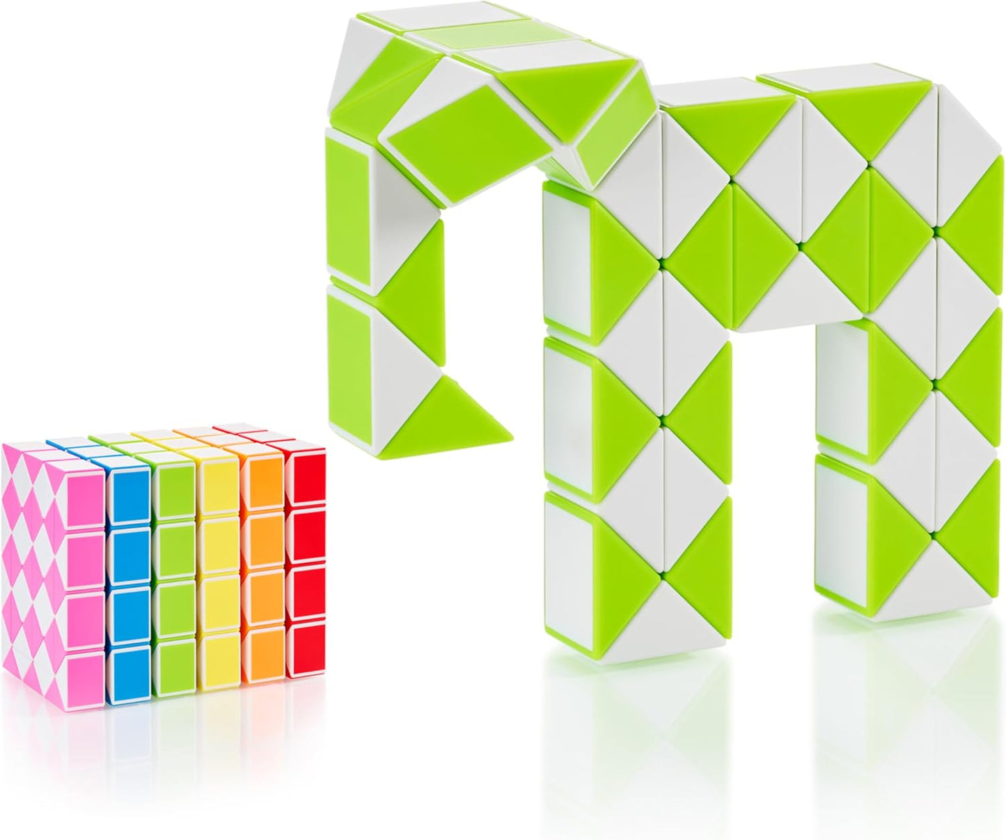 CUBIDI® Magic Snake Cube | Fidget Snake Toy for Kids | Travel Toys for Kids Ages 4-8 | Great Gift