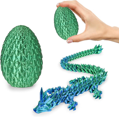Small Dragon Eggs with Dragon Inside, 3D Printed Surprise Funny Gifts for Kids, Articulated Dragon