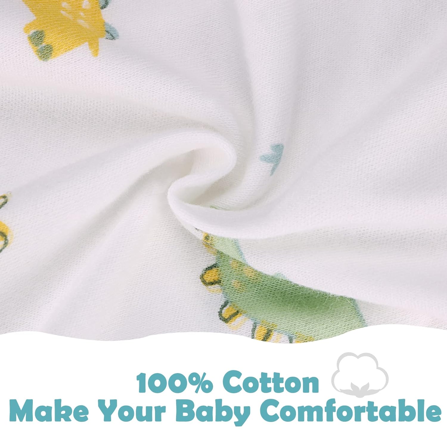 2 Pack Transition Swaddle with 2 Way Zipper, 2 in 1 Arms in/Out Transitional Arms Up Swaddle, 100%