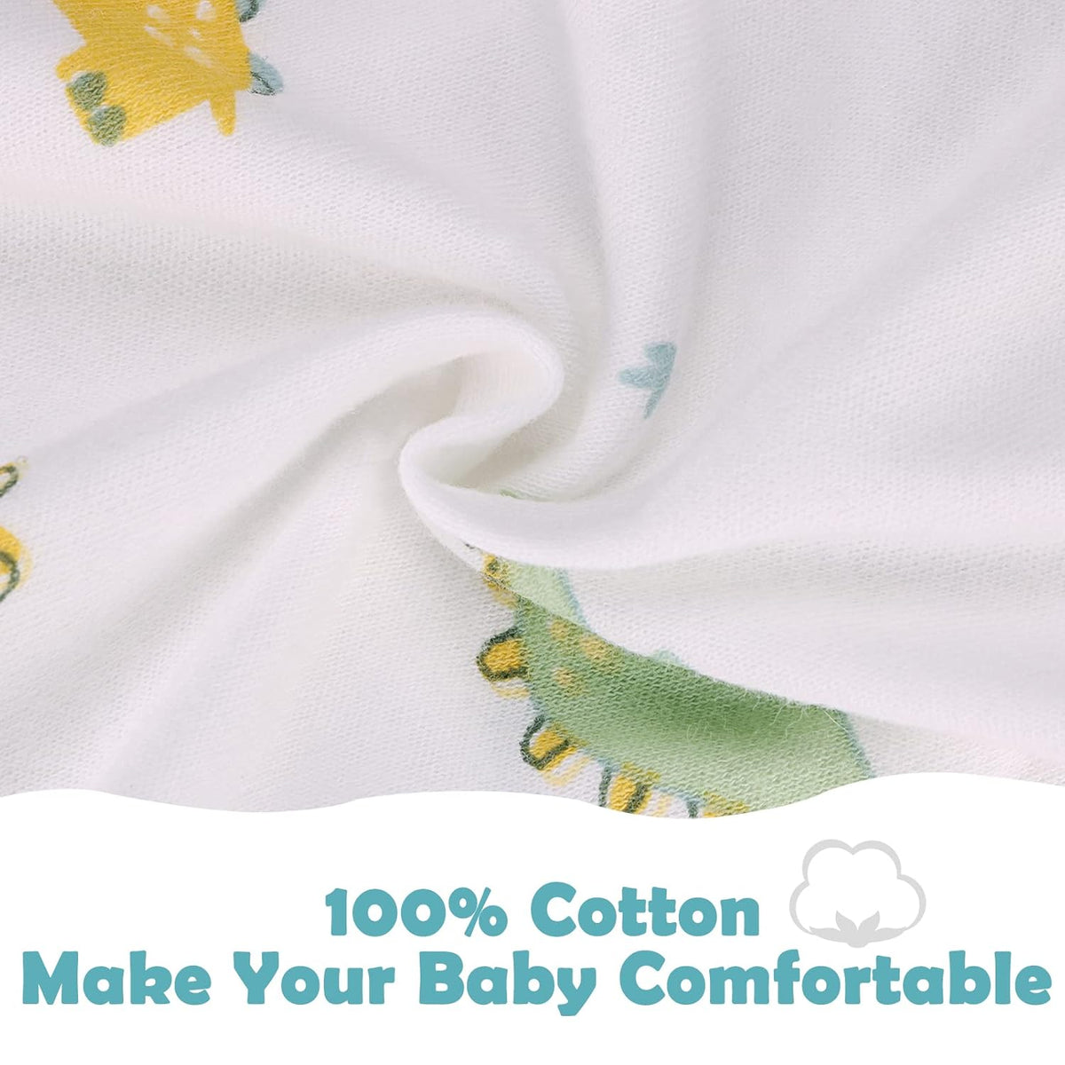 2 Pack Transition Swaddle with 2 Way Zipper, 2 in 1 Arms in/Out Transitional Arms Up Swaddle, 100%