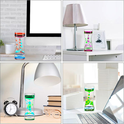Liquid Motion Bubbler Timer Pack of 10 Great Desktop Colorful Hourglass Liquid Bubbler Small