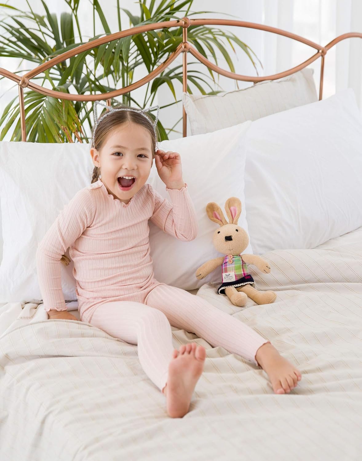 VAENAIT 6M-12Y Toddler Kids Girls Boys Soft Comfy Modal Tencel Solid Raglan Sleepwear Pajamas Pjs