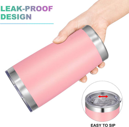 VEGOND 20oz Tumbler with Lid and Straw Stainless Steel Tumbler Cup Bulk Vacuum Insulated Double