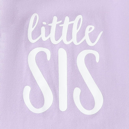 AMAWMW Newborn Baby Girl Little Sister Sleeper Gown Stripe Long Sleeve Nightgown Pajamas Gifts