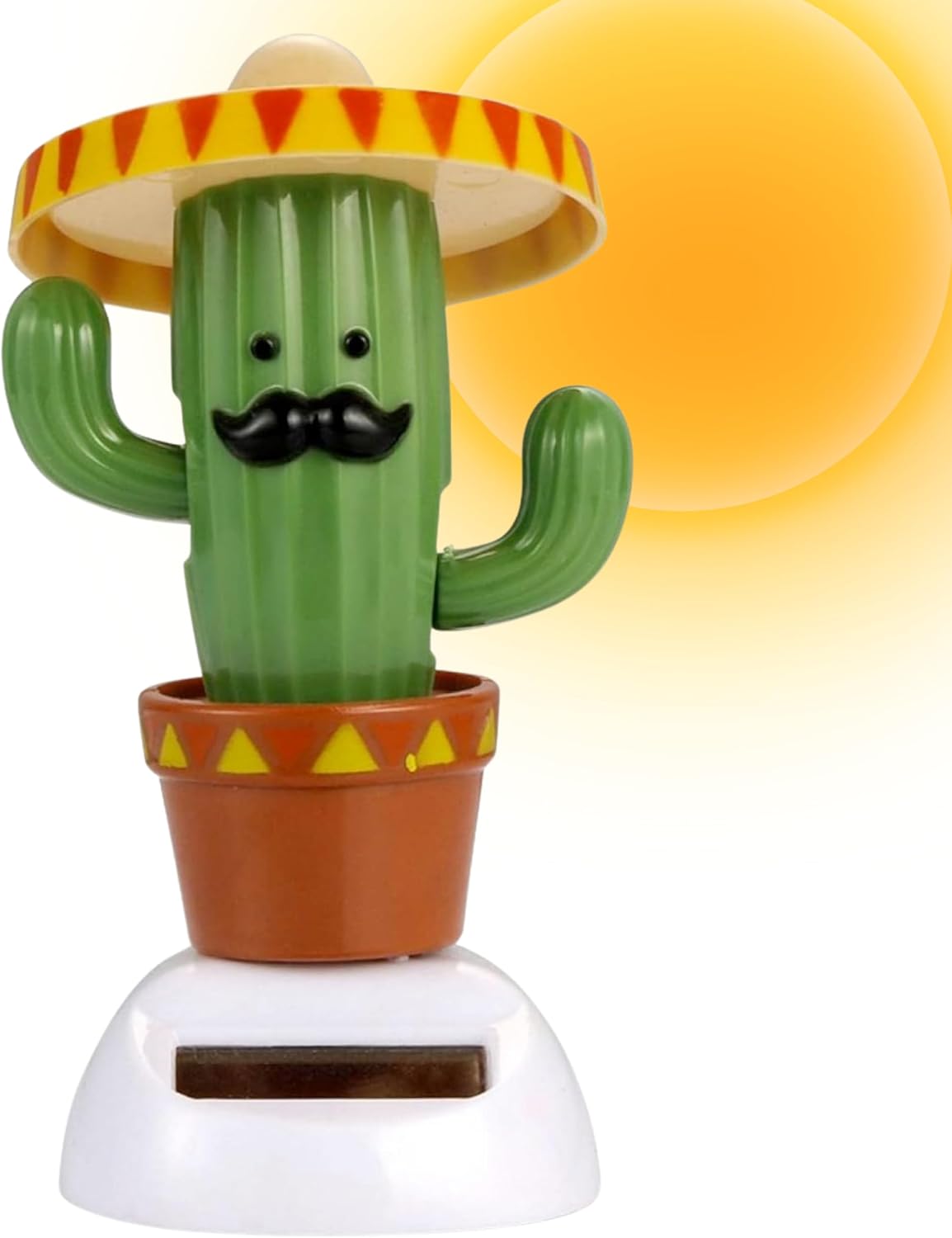 Solar Powered Dancing Cactus Toy – Sun Power Swinging Animated Bobble Dancer Solar Toys for Car