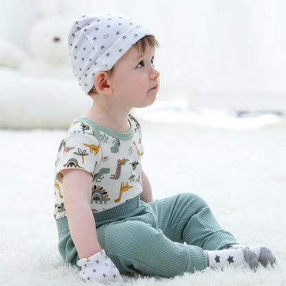 Baby Hats Mittens and Socks Set Cotton Newborn Hat Beanie Soft Infant Girls Boys Caps Gloves 0-6