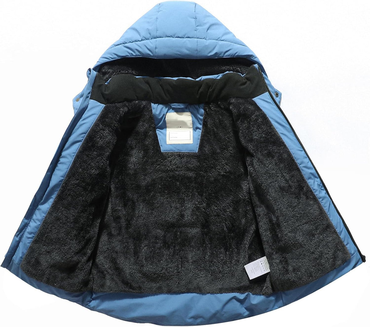 Kids Boy's Winter Coat Fleece Lined Waterproof Jacket Puffy Cotton Coat Thick Hooded Down Outdoor