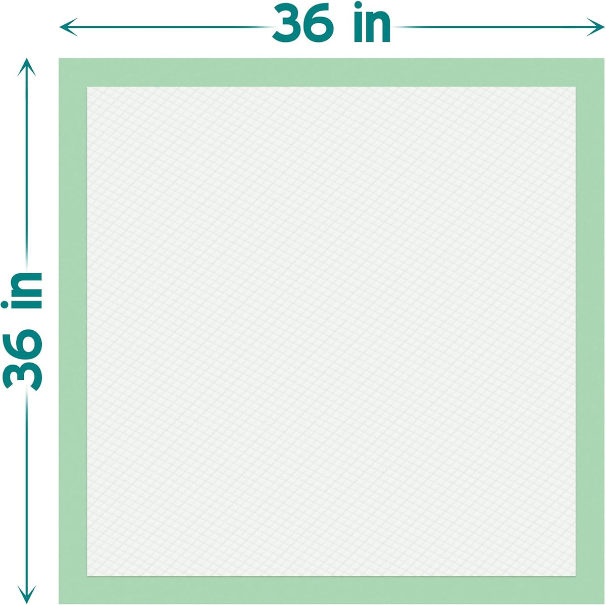 Teal Elite Chucks Pads Disposable Adult 36 x 36, 50 Count - Extra Large Bed Pads Disposable Adult