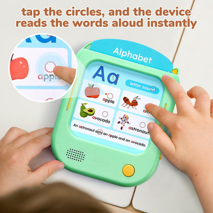 JoyCat Kids Learning Tablet, Learn to Read 156 Pages Talking Flash Cards