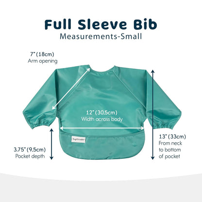 Tiny Twinkle Mess Proof Baby Bibs | 2-Pack Waterproof Smock Baby Bibs for Eating | Machine Washable