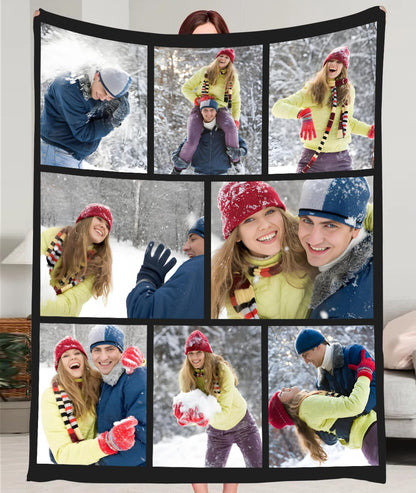 Ships Next Day, Custom Blankets with Pictures, Personalized Gifts for Boyfriend, Girlfriend, Photo