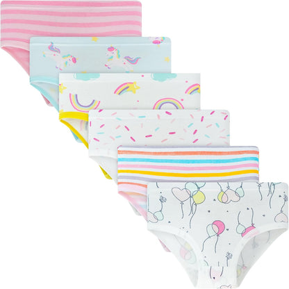 Tphon Little Girls Underwear Toddler Underwear Girls Panties Big Kids Undies Soft 100% Cotton