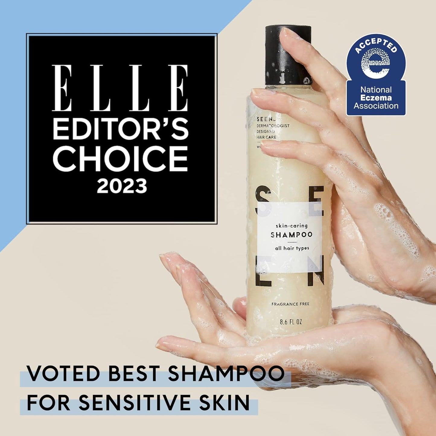 SEEN Shampoo Eco-Refill, Fragrance Free - Non-Comedogenic & Sulfate-Free Hair Shampoo