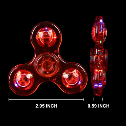 SCIONE LED Fidget Spinners, Light Up Sensory Fidget Toys for Kids, Glow in The Dark Toys for Kids