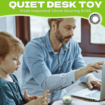 Kinetic Desk Spinning Toy, Full Body Optical Illusion Fidget Spinner Toy, Kinetic Desktop Toy