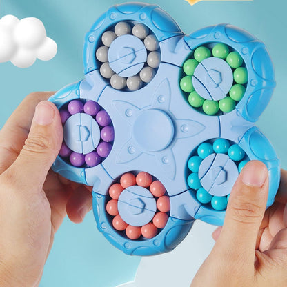 YUDANSI Magic Bean Puzzle Toy, Rotating Magic Bean Fidget Toys 2-in-1, Magic Ball Brain Teaser STEM