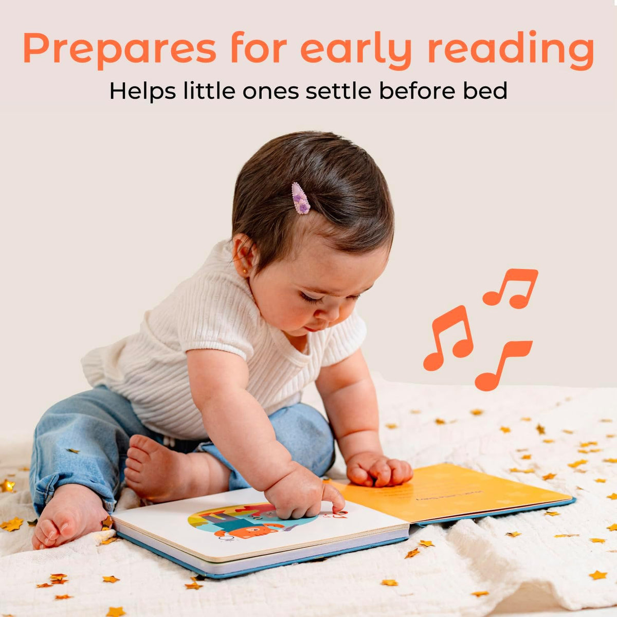 Cali's Books Twinkle Twinkle Little Star – USB-C Rechargeable Musical Book for 1-Year-Old | Sound