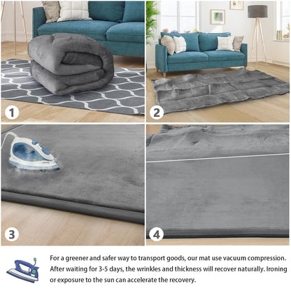 Baby Play Mat 1.2" Thick Memory Foam Nursery Rug Area Rug, 9’2” X 6’7” Yoga Mat Playmat Crawling