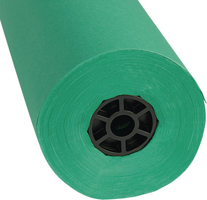 Colorations Dual Surface Paper Roll, Bright Green, 36" x 1000', Textured Paper, Classroom Craft &