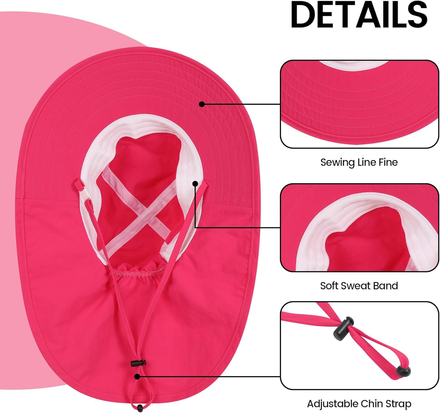Baby Sun Hat with Neck Flap for Sun Protection Toddler Beach Hat UPF 50+ Outdoors 0-6 Years Boys