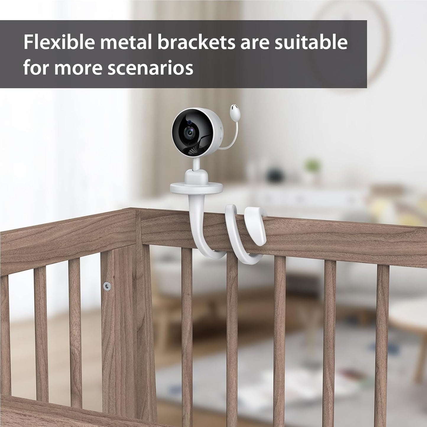 Baby Monitor with Camera and Audio, WiFi Indoor Video Baby Camera with Mount, Motion & Cry