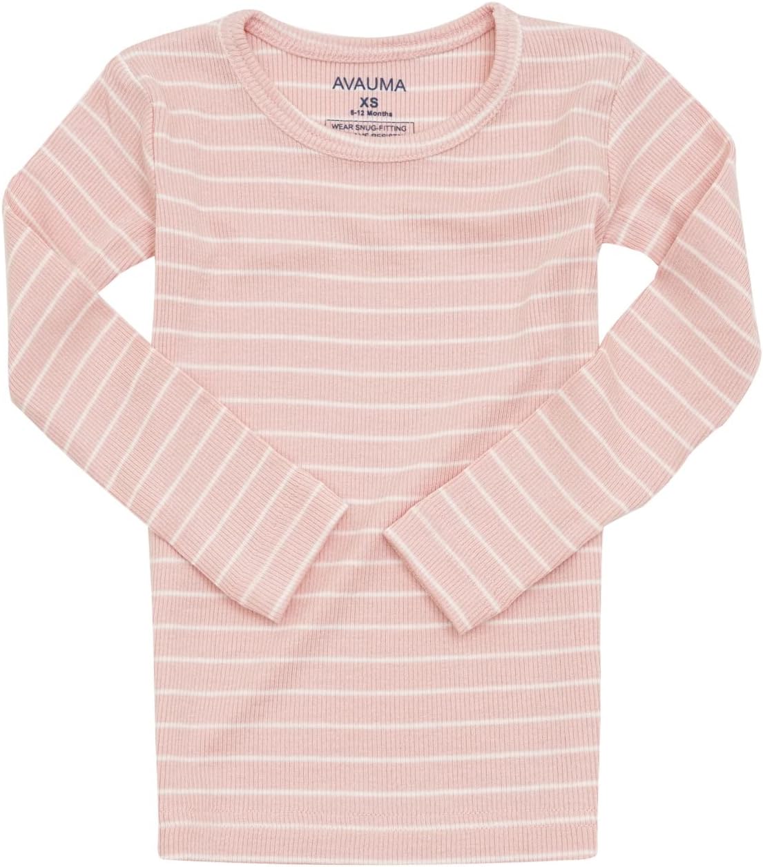 AVAUMA Stripe Pattern Baby Boys Girls Pajama Set Kids Toddler Snug fit Ribbed Sleepwear pjs for