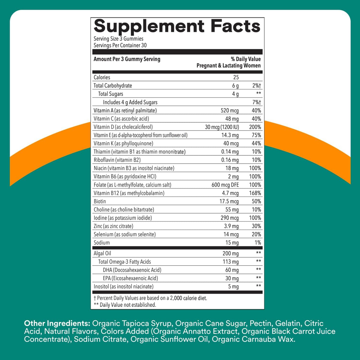 SmartyPants Prenatal Multivitamin Gummies - Improved Formula: Omega 3 (DHA/EPA), Methylfolate