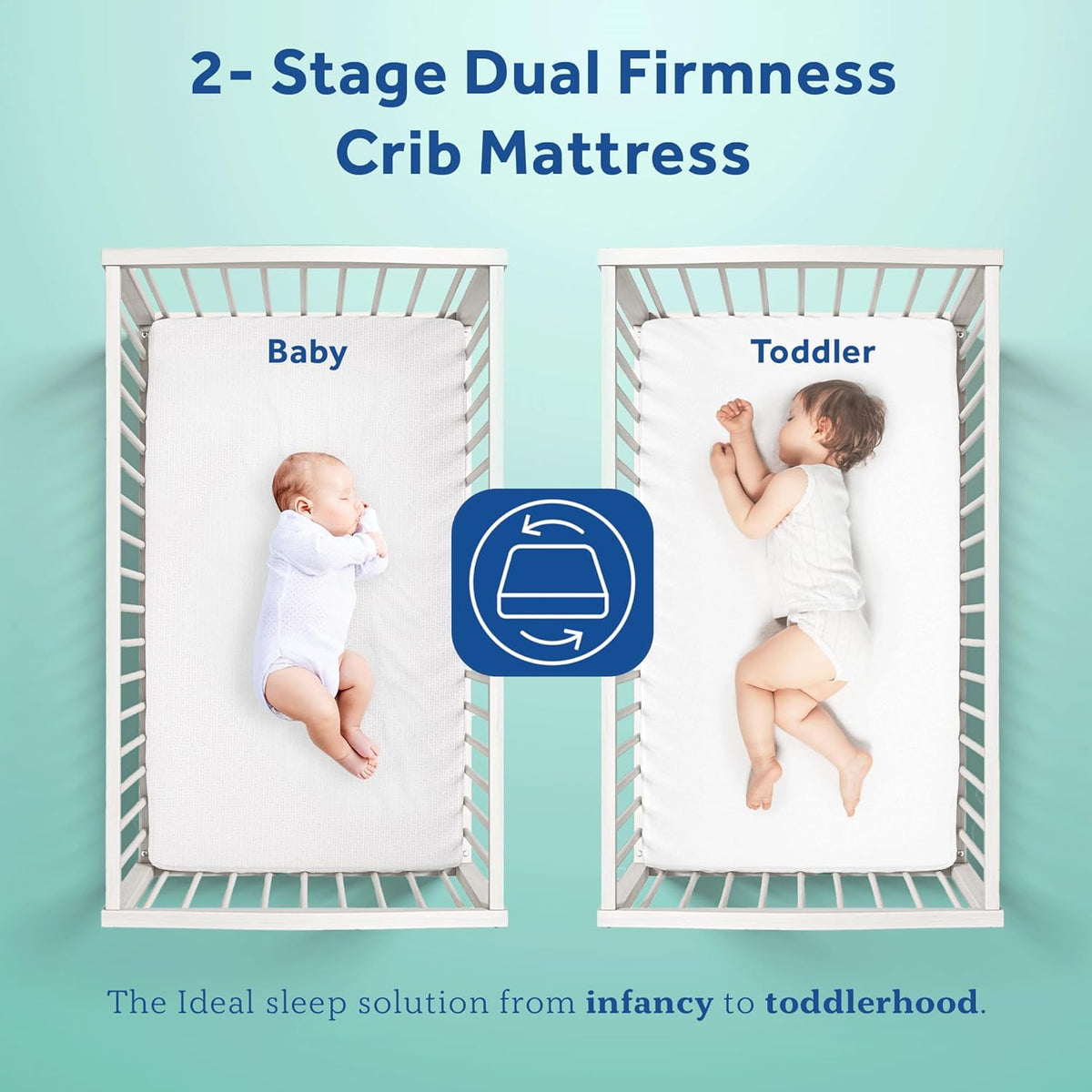 Sealy Baby OptiCool Breathable Crib Mattress, GREENGUARD GOLD Certified, Made in USA, Toddler Bed