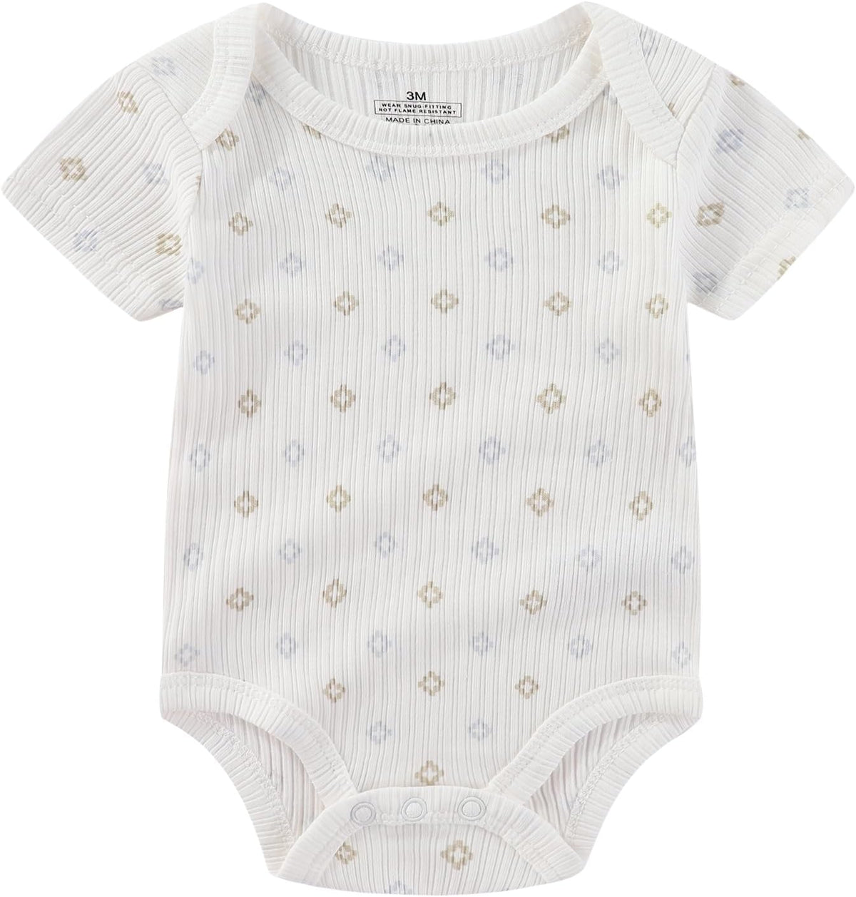 Baby Bodysuit and Pant Set Summer Ribbed Mix Match Infant Boy Girl Clothes Outfits