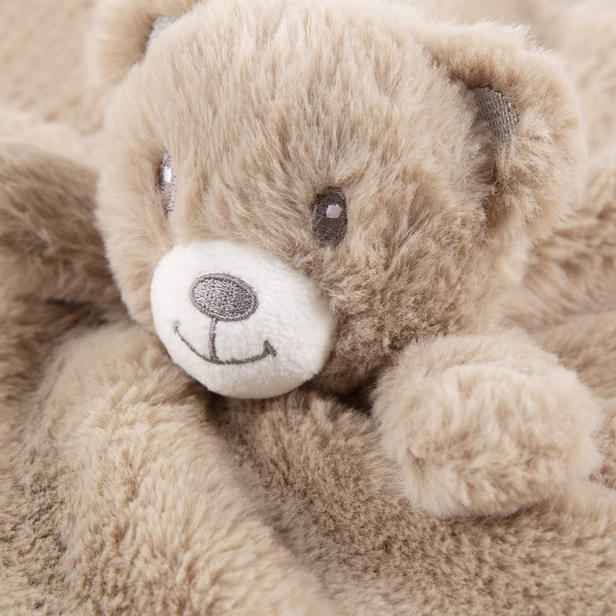 Baby Bear Security Blanket Soft Minky Baby Lovey Animal Plush Blanket Unisex Lovie Gift for