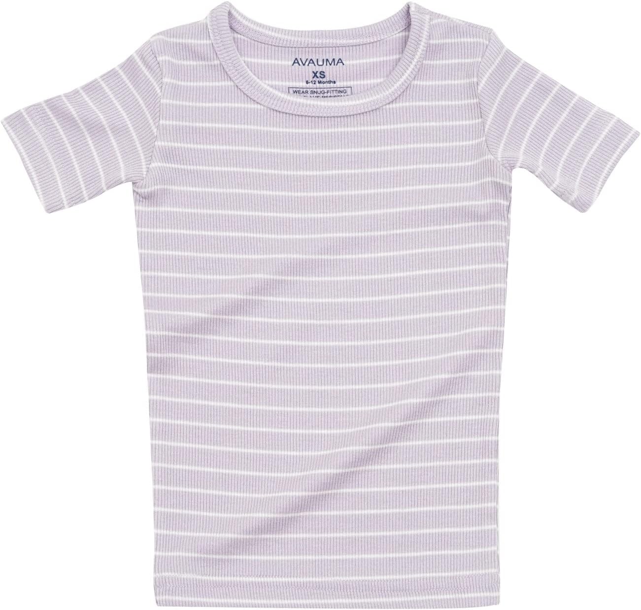 AVAUMA Stripe Pattern Baby Boys Girls Pajama Set Kids Toddler Snug fit Ribbed Sleepwear pjs for