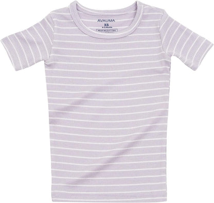 AVAUMA Stripe Pattern Baby Boys Girls Pajama Set Kids Toddler Snug fit Ribbed Sleepwear pjs for