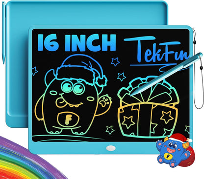 TEKFUN LCD Writing Tablet Doodle Board, 16 Inch Colorful Drawing Tablet Writing Pad, Toddler Toys