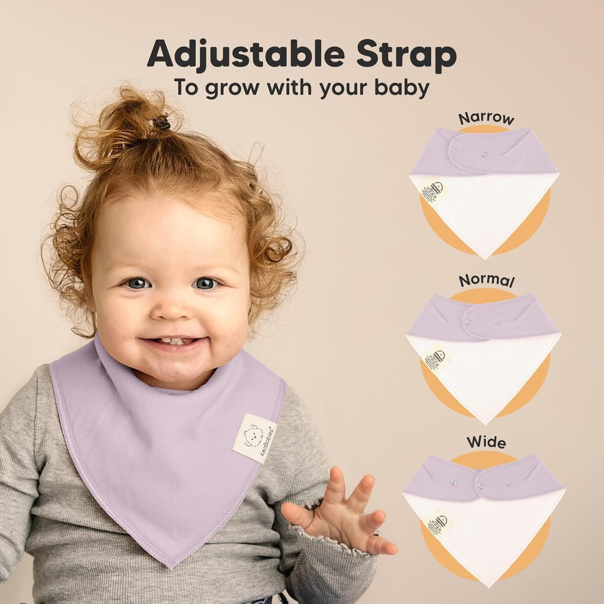 10-Pack Organic Baby Bandana Bibs for Girls - Super Absorbent Triangle Baby Bibs for Drooling and