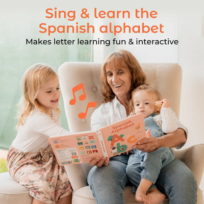 Cali's Books Spanish Nursery Rhymes Sound Book for Babies and Toddlers 1-3 | Baby Books with