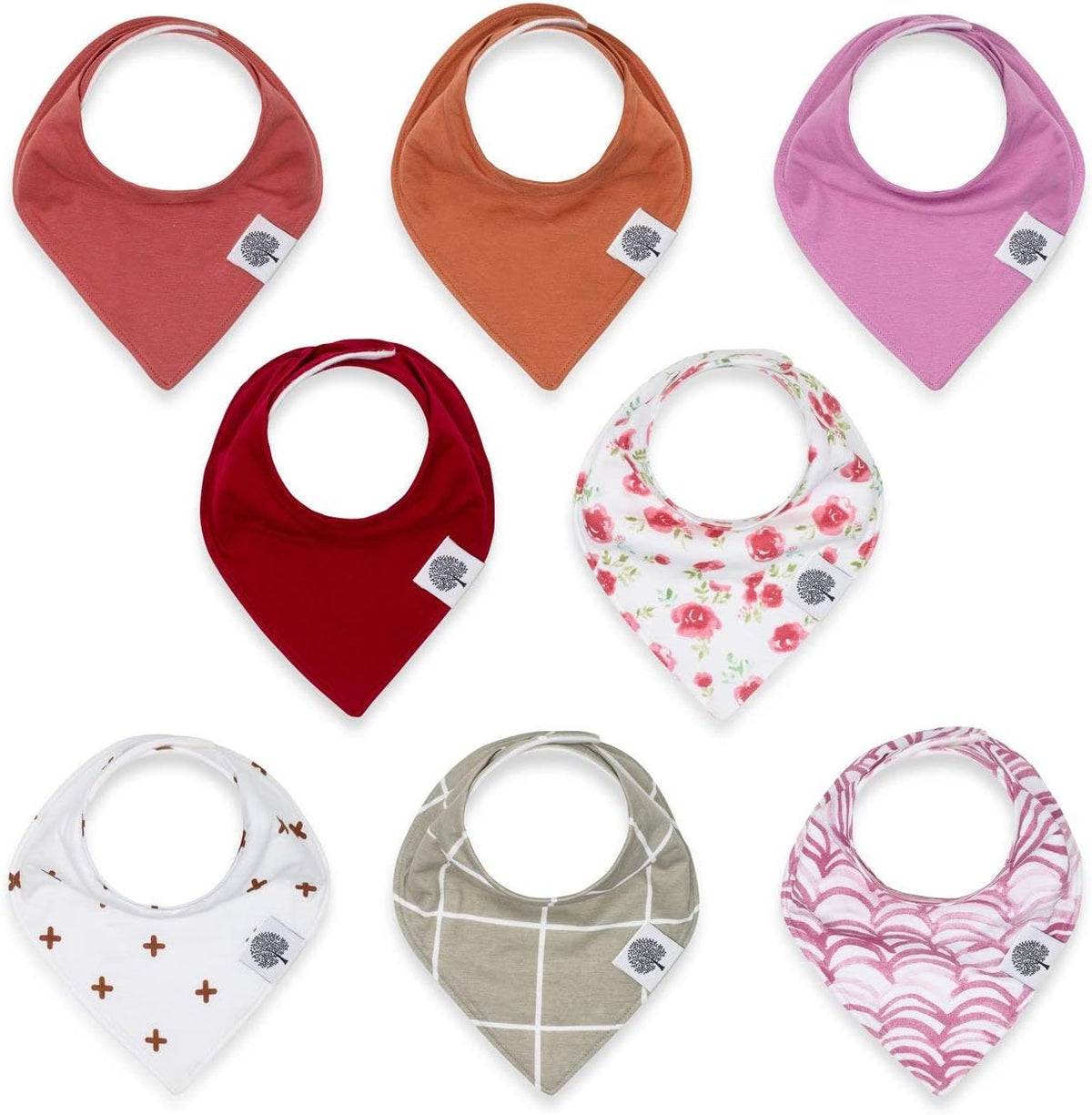 Parker Baby Bandana Drool Bibs 8 Pack Baby Bibs for Boys, Girls, Unisex - Soft & Stylish Teething