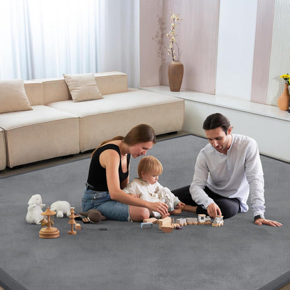 Baby Play Mat 1.2" Thick Memory Foam Nursery Rug Area Rug, 9’2” X 6’7” Yoga Mat Playmat Crawling